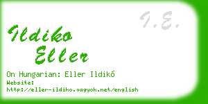 ildiko eller business card